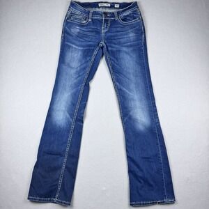 BKE Stella Jeans Women 26x32 Low Rise Slim Boot Cut Rodeo Arena Flare Western